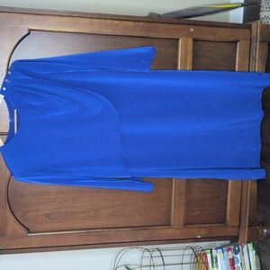 Henry Lee Vintage Asymmetrical Royal Blue Gown